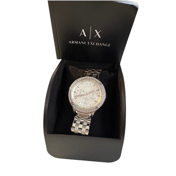Armani Exchange AX5401 Stainless Steel Silver Crystal Chronograph Women\'s Watch main image 4